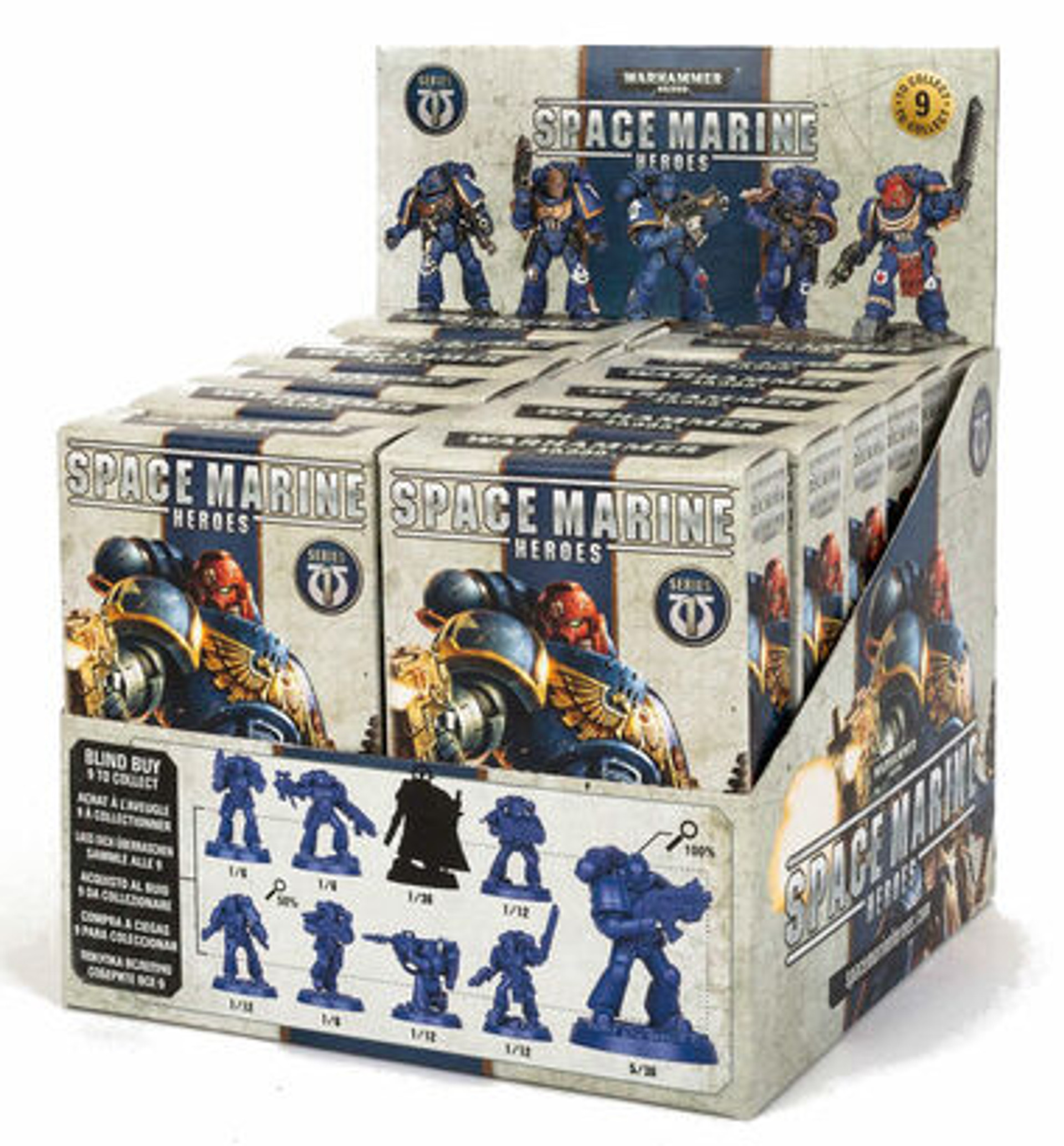 Warhammer 40K Space Marine Heroes Series 1 Display Box Game Nerdz