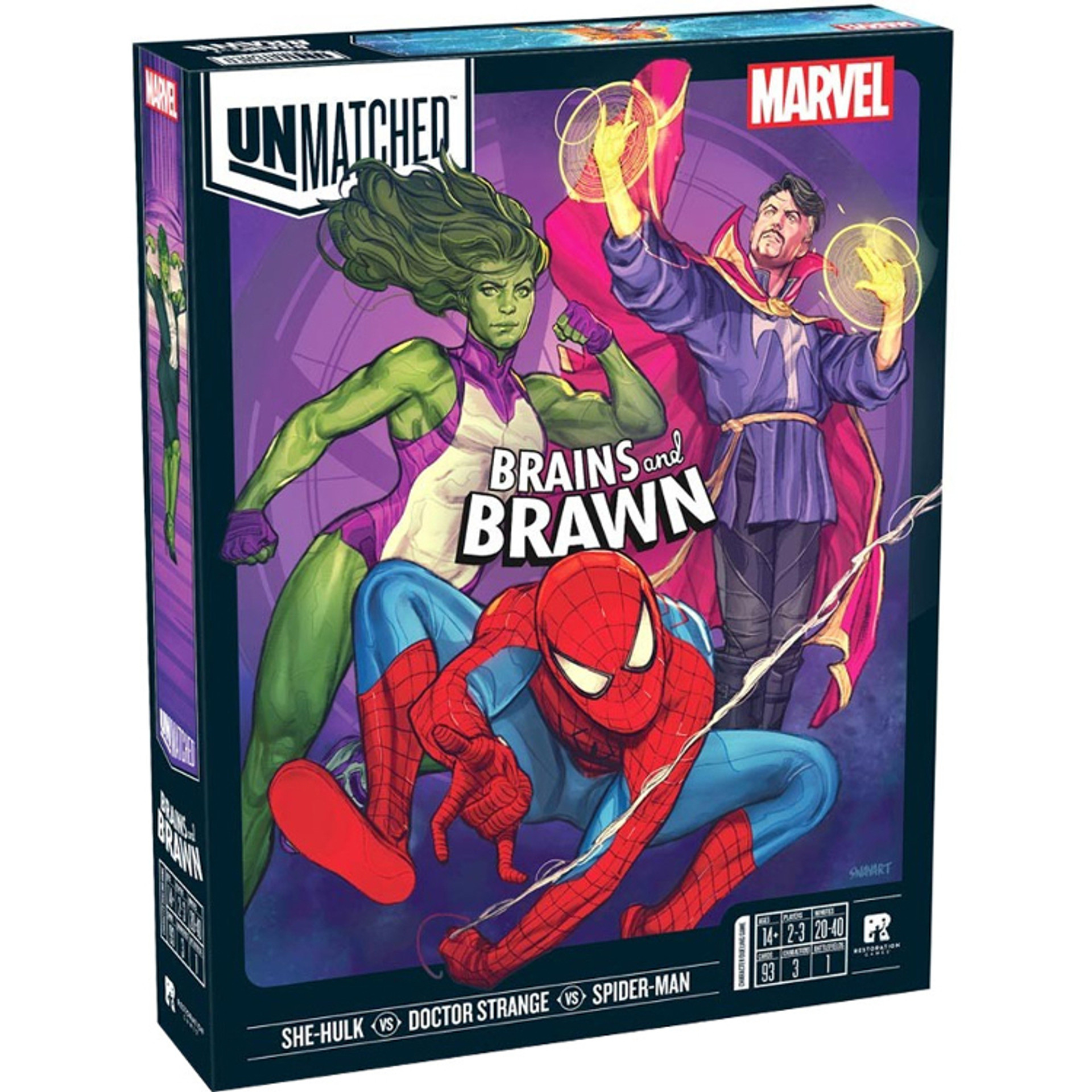 Unmatched Marvel Brains & Brawn Game Nerdz