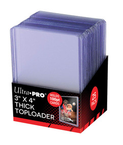 Ultra Pro Toploaders: 3" X 4" Thick 100pt (25ct)
