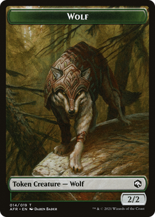 Wolf - Adventures in the Forgotten Realms Tokens Foil