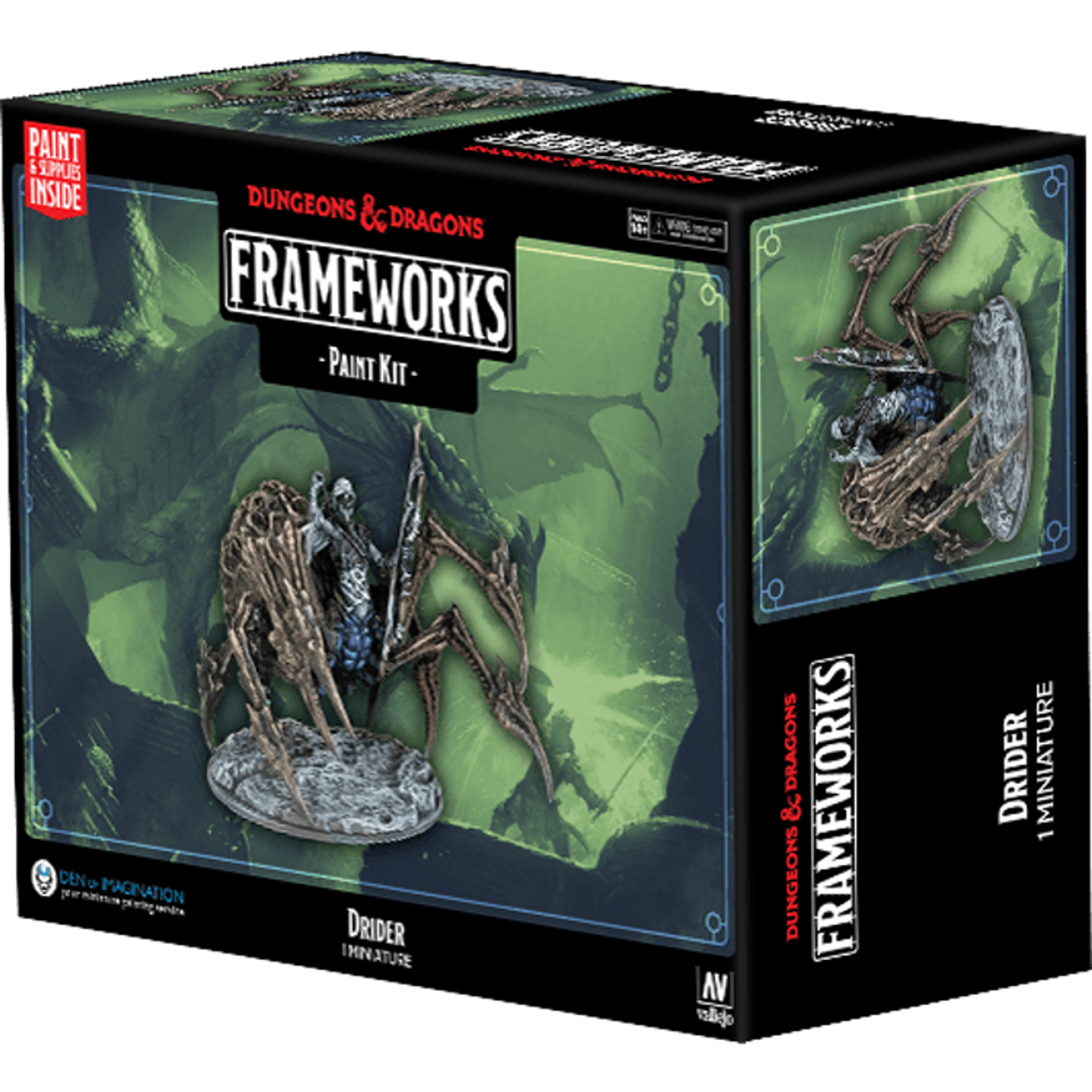 Dungeons & Dragons Miniatures: Frameworks - Drider - Paint Kit - Game Nerdz