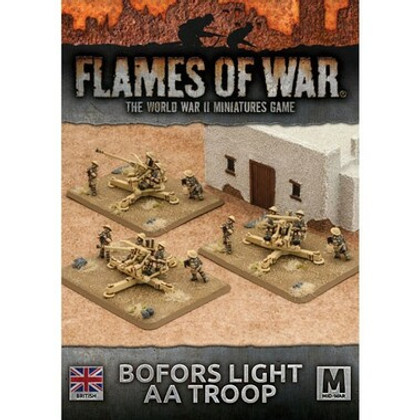 Flames Of War (WWII): (British) Desert Rats Bofors Light AA Troop (Clearance)