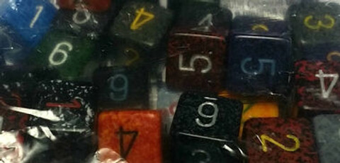 Chessex Dice: Speckled D6 Polyhedral Assorted Bag of Dice (50)