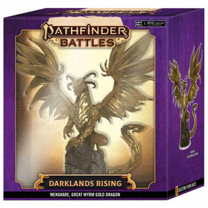 Pathfinder Battles Miniatures: Darklands Rising - Mengkare Great Wyrm Premium Set