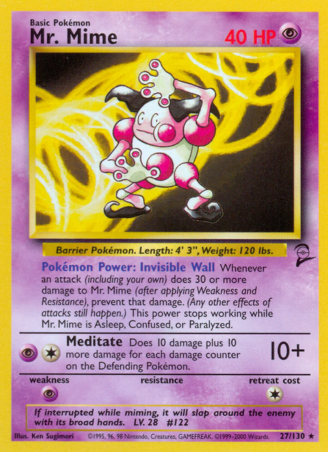 Mr. Mime 27/130 - Base Set 2 