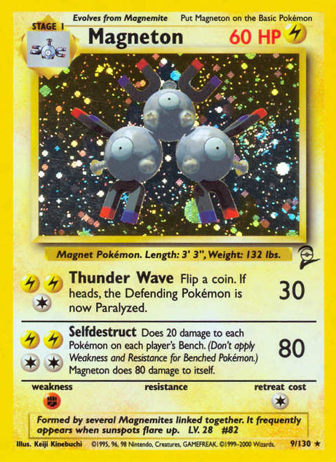 Magneton 9/130 - Base Set 2 Holofoil