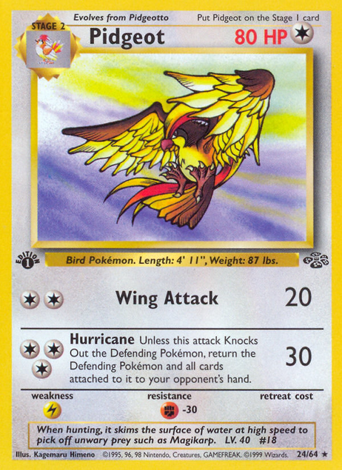 Pidgeot 24/64 - Jungle 1st Edition