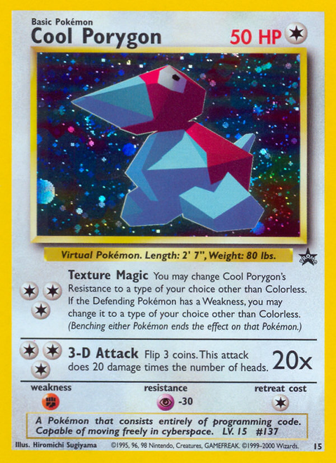 Cool Porygon 15/53 - Wizards Black Star Promos Holofoil