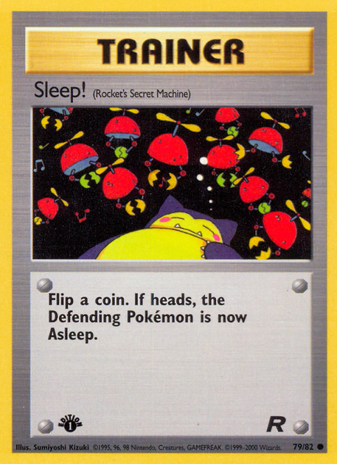 Sleep! 79/82 - Team Rocket 1st Edition