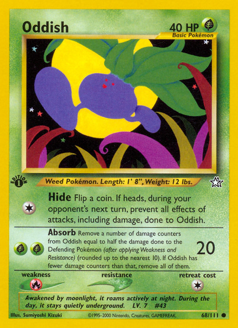Oddish 68/111 - Neo Genesis Unlimited