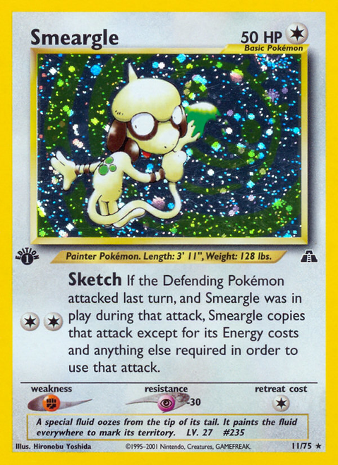 Smeargle 11/75 - Neo Discovery Unlimited Holofoil