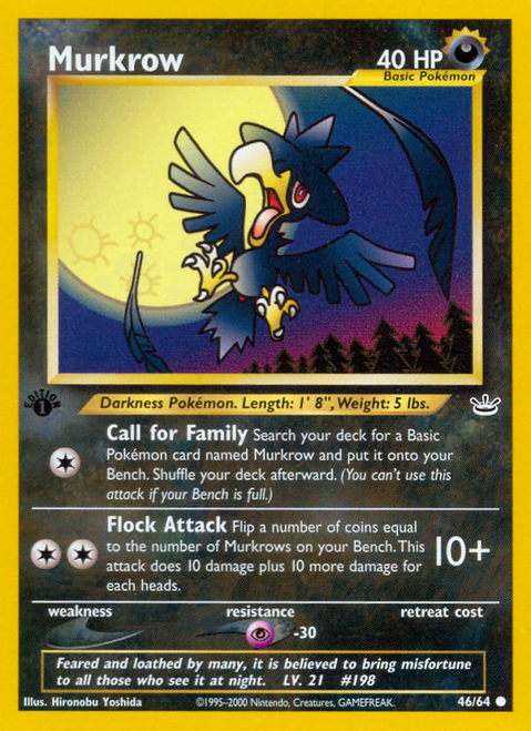 Murkrow 46/64 - Neo Revelation 1st Edition