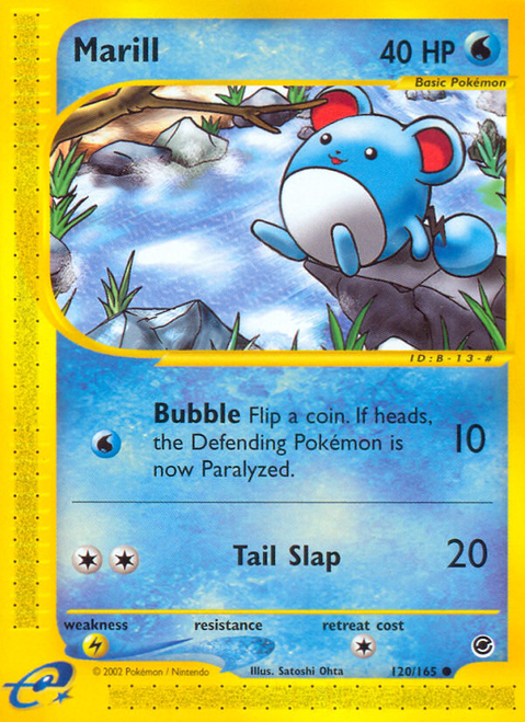 Marill 120/165 - Expedition Base Set Reverse Holofoil