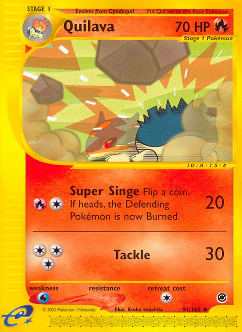 Quilava 91/165 - Expedition Base Set Reverse Holofoil