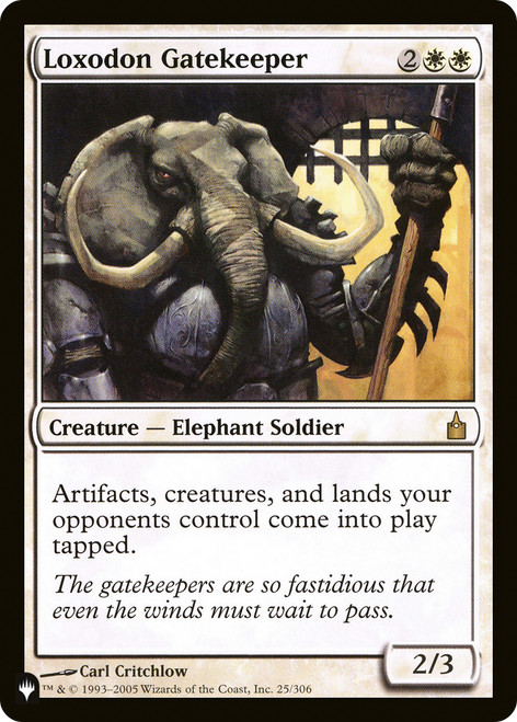 Loxodon Gatekeeper (LIST-RAV-25) - The List