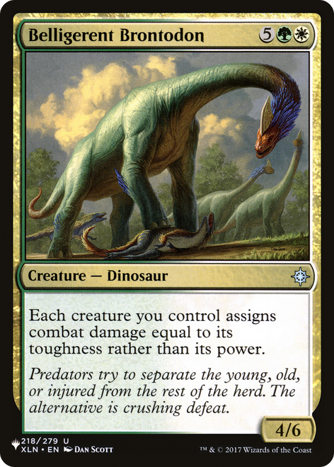 Belligerent Brontodon (PLIST-628) - The List