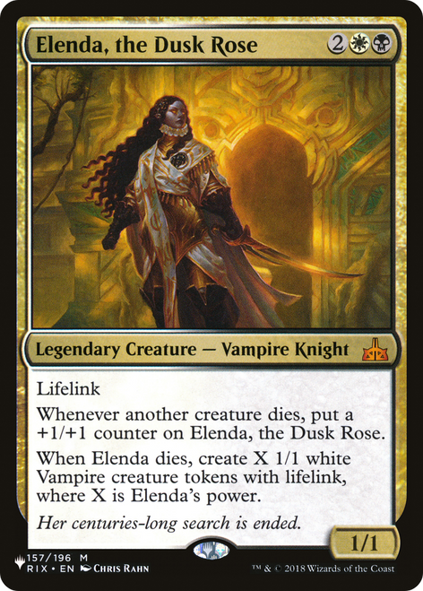 Elenda, the Dusk Rose (LIST-RIX-157) - The List