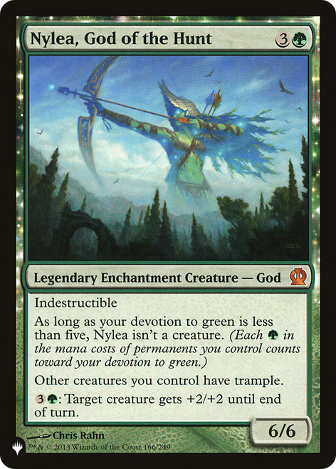 Nylea, God of the Hunt (LIST-THS-166) - The List: (enchantment)