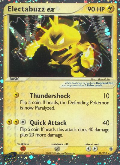 Electabuzz ex 97/109 - Ruby  Sapphire Holofoil