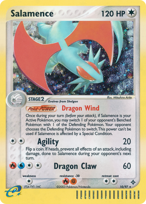 Salamence 10/97 - Dragon Reverse Holofoil