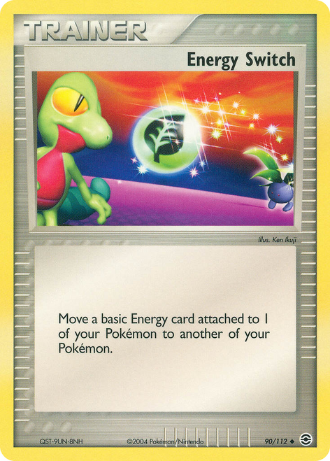 Energy Switch 90/112 - FireRed  LeafGreen Reverse Holofoil