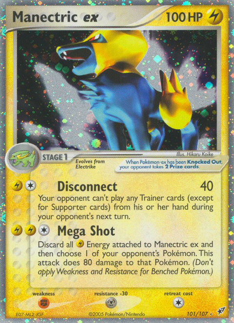 Manectric ex 101/107 - Deoxys Holofoil