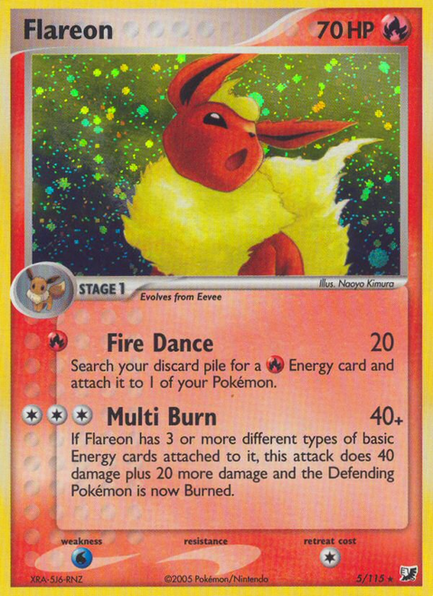 Flareon 5/115 - Unseen Forces Reverse Holofoil
