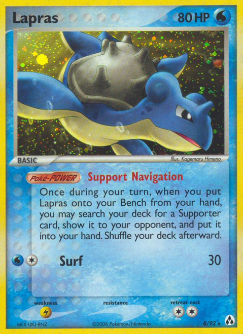 Lapras 8/92 - Legend Maker Reverse Holofoil