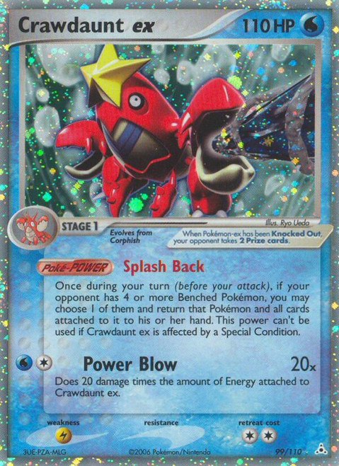 Crawdaunt ex 99/110 - Holon Phantoms Holofoil
