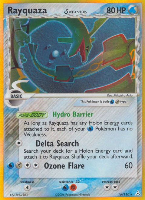 Rayquaza δ 16/110 - Holon Phantoms Reverse Holofoil