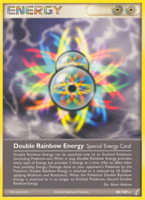 Double Rainbow Energy 88/100 - Crystal Guardians Reverse Holofoil