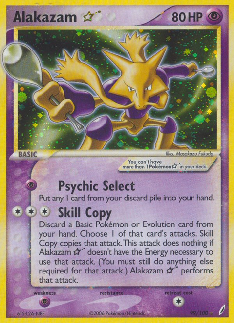 Alakazam ★ 99/100 - Crystal Guardians Holofoil