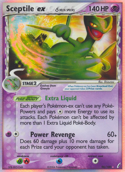 Sceptile ex δ 96/100 - Crystal Guardians Holofoil