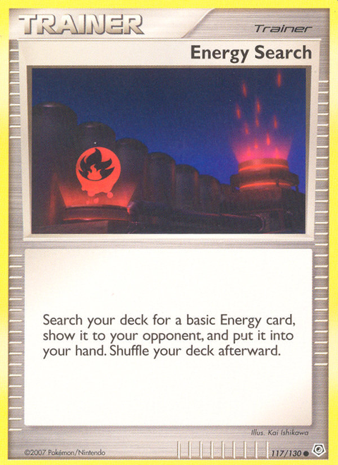 Energy Search 117/130 - Diamond  Pearl Reverse Holofoil
