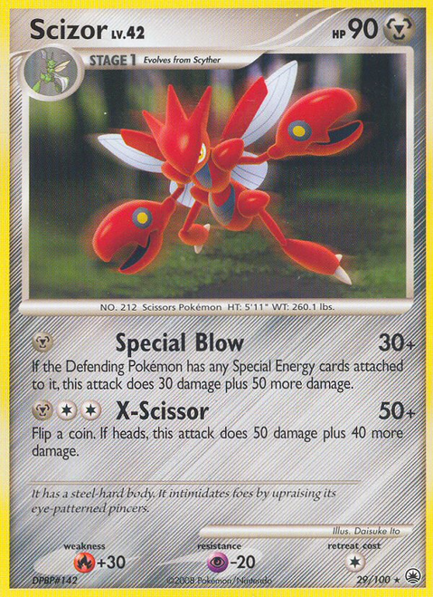 Scizor 29/100 - Majestic Dawn Reverse Holofoil