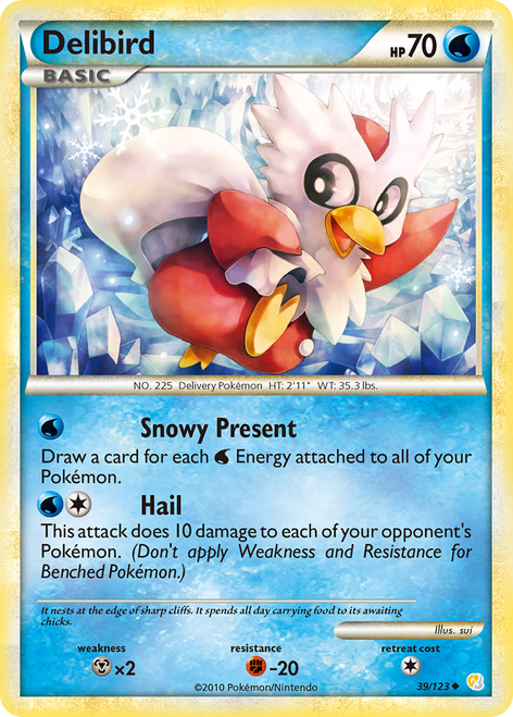 Delibird 39/123 - HeartGold  SoulSilver