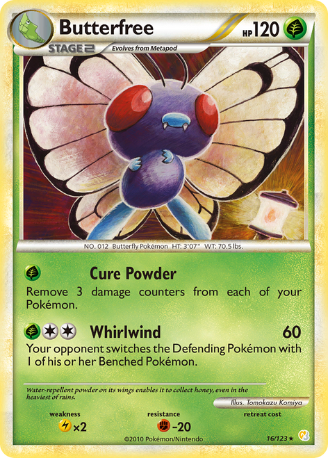 Butterfree 16/123 - HeartGold  SoulSilver