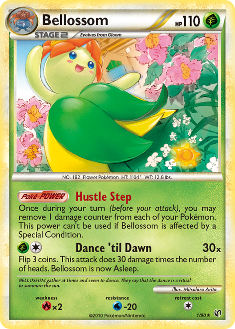 Bellossom 1/90 - HSUndaunted Reverse Holofoil