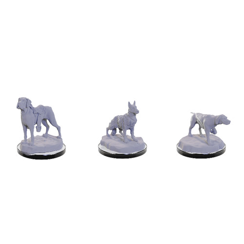 Wizkids Deep Cuts Unpainted Miniatures: Dog Companions (Wave 22)