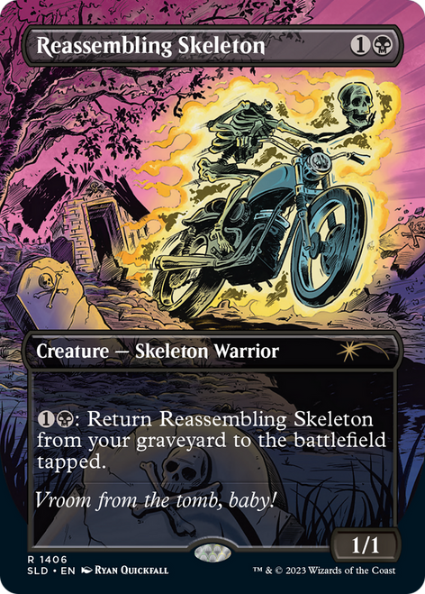 Reassembling Skeleton (SLD-1406) - Secret Lair Drop (Borderless) Foil