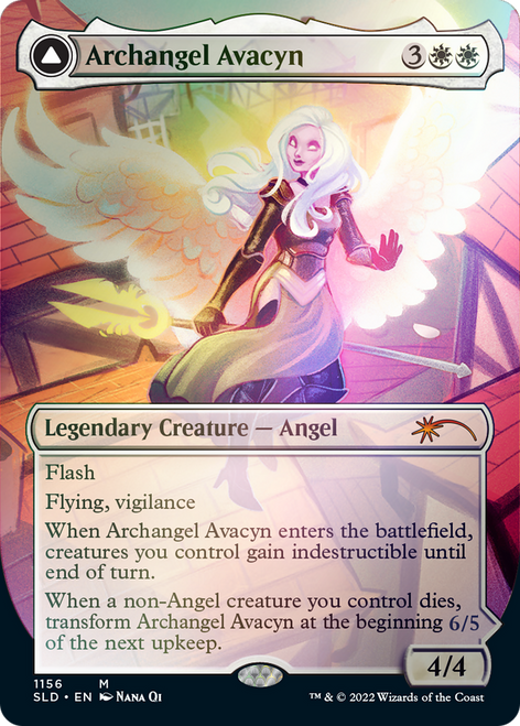Archangel Avacyn // Avacyn, the Purifier (SLD-1156) - Secret Lair Drop (Borderless) Foil