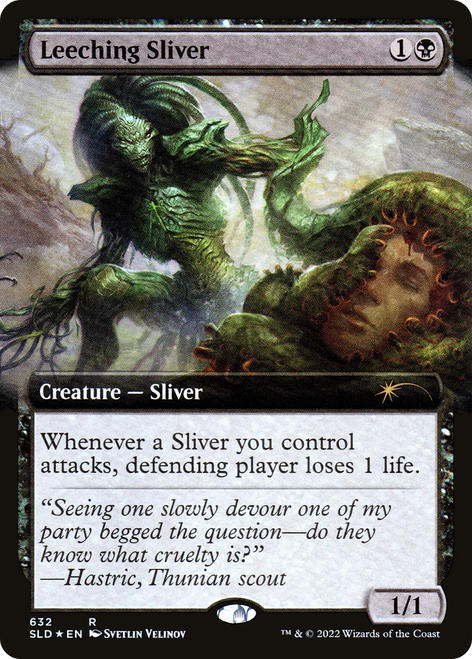 Leeching Sliver (SLD-632) - Secret Lair Drop: (Extended Art) Foil