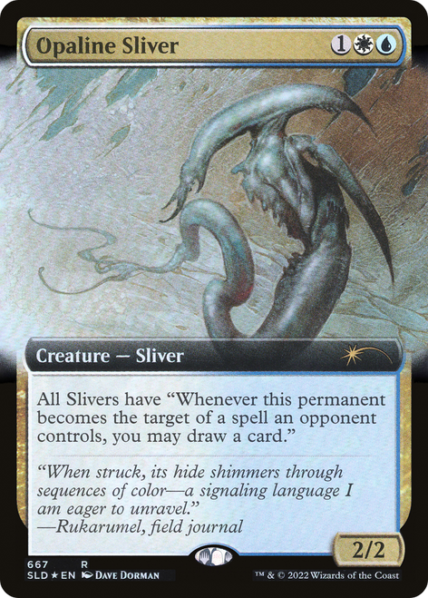 Opaline Sliver (SLD-667) - Secret Lair Drop: (Extended Art) Foil