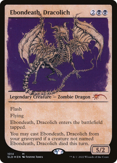 Ebondeath, Dracolich (SLD-1014) - Secret Lair Drop: (Showcase) Foil