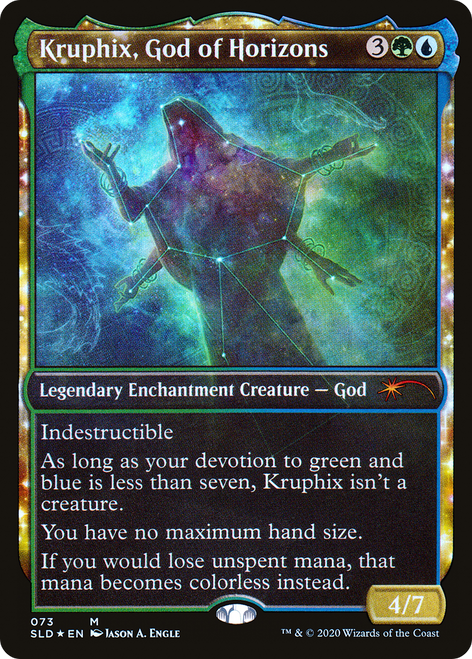 Kruphix, God of Horizons (SLD-073) - Secret Lair Drop: (enchantment, Showcase) Foil