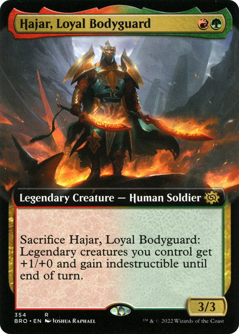 Hajar, Loyal Bodyguard (BRO-354) - The Brothers' War: (Extended Art)