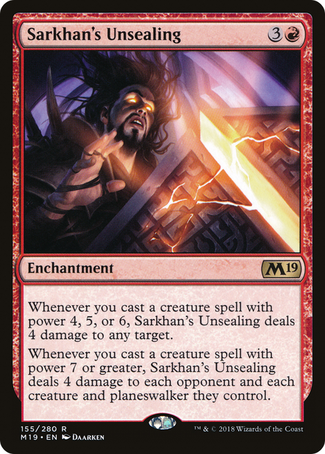 Sarkhan's Unsealing (M19-155) - Core Set 2019