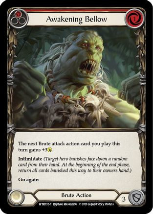 Awakening Bellow (Red) (WTR032) Welcome to Rathe Unlimited Edition Rainbow Foil