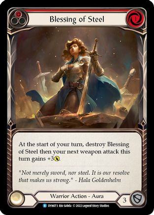 Blessing of Steel (Red) (DYN073) Dynasty Rainbow Foil