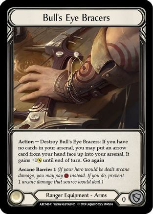 Bull's Eye Bracers (ARC042) Arcane Rising 1st Edition Cold Foil
